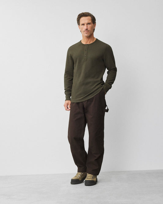 Lightweight Waffle Standard Henley
